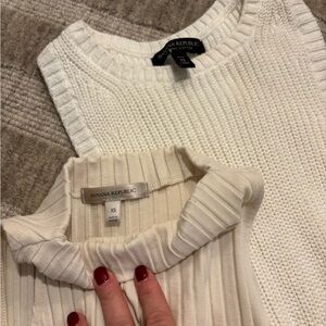 Banana Republic Women's cream tanks